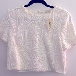 Forever 21 sparkle cropped top